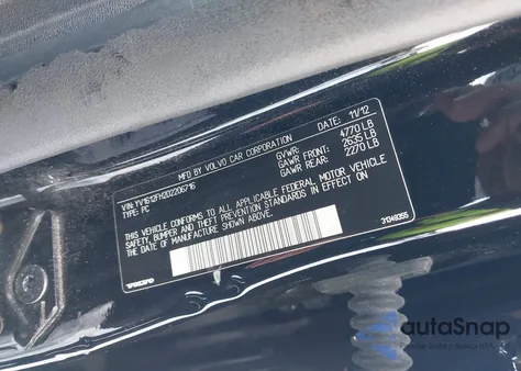 2013 Volvo S60 T5 from USA, damaged, VIN YV1612FH2D2206716